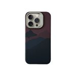 Carbon Design Magsafe Case with Metal Lens Stand for iPhone 16 Pro Max